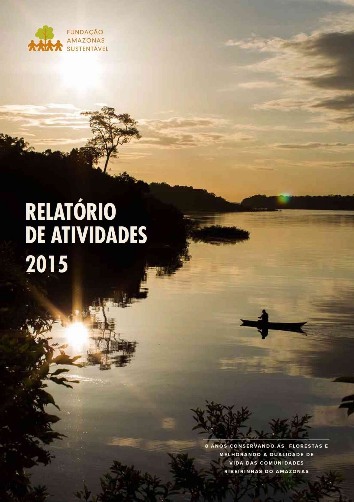Capa de publicação feita pela Fundação Amazônia Sustentável (FAS).