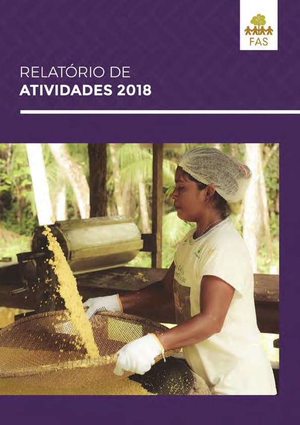Capa de publicação feita pela Fundação Amazônia Sustentável (FAS).