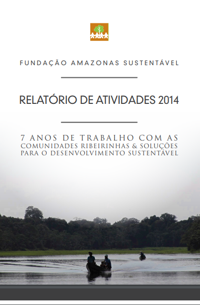 Capa de publicação feita pela Fundação Amazônia Sustentável (FAS).