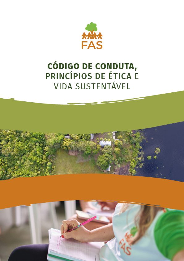 Imagem da capa do código de conduta da Fundação Amazônia Sustentável (FAS).
