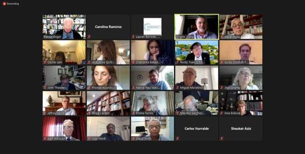 Encontro global de líderes da rede SDSN, com participação de Virgilio Viana, superintendente geral da Fundação Amazônia Sustentável (FAS).