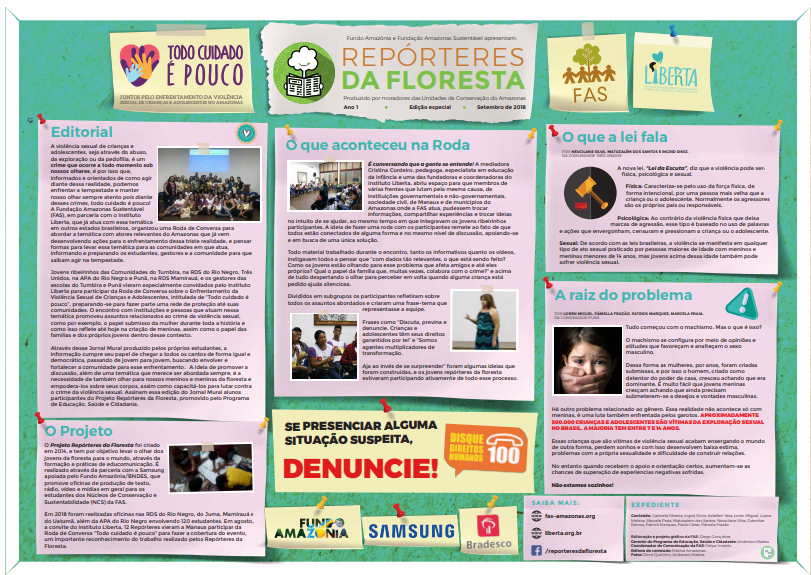 Publicação feita pela Fundação Amazônia Sustentável (FAS).