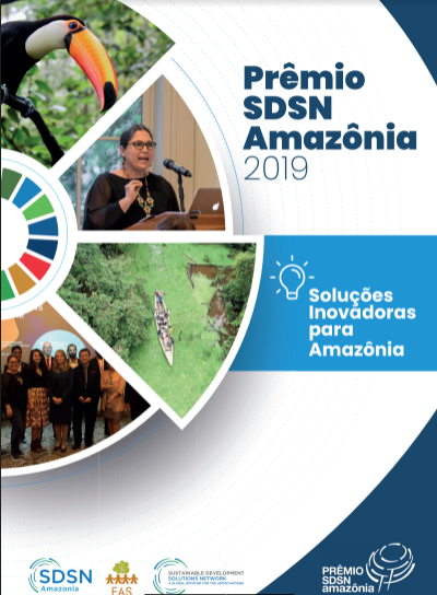 Capa de publicação feita pela Fundação Amazônia Sustentável (FAS).