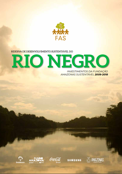 Capa de publicação feita pela Fundação Amazônia Sustentável (FAS).