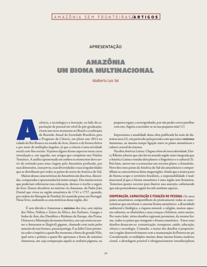 Capa de publicação feita pela Fundação Amazônia Sustentável (FAS).