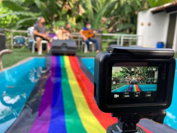 Gravação de atividade da Virada Sustentável Manaus, realizada pela Fundação Amazônia Sustentável (FAS).