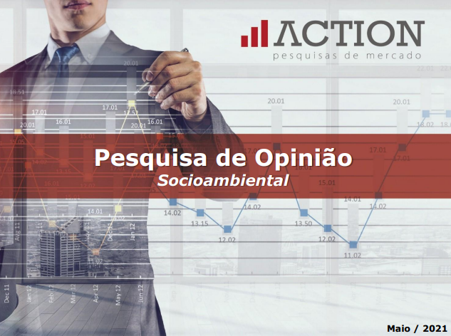 Capa de pesquisa feita pela Action pesquisas de mercado.