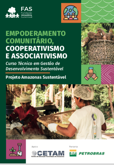 Capa de publicação feita pela Fundação Amazônia Sustentável (FAS).