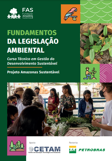 Capa de publicação feita pela Fundação Amazônia Sustentável (FAS).