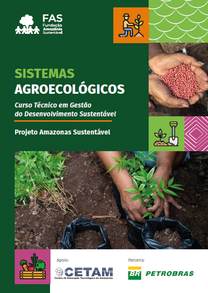 Capa de publicação feita pela Fundação Amazônia Sustentável (FAS).