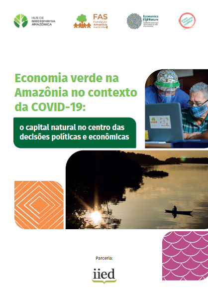 Capa de publicação feita pela Fundação Amazônia Sustentável (FAS).