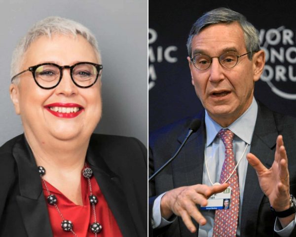 Imagem de Sylvie Bénard e Richard Edelman, lado a lado.