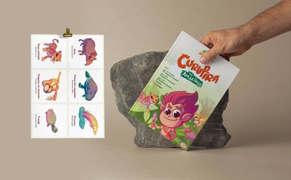 Cartilha intitulada Curupira na Amazônia, criada e lançada pela Fundação Amazônica Sustentável (FAS).