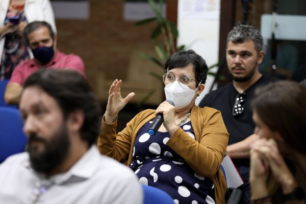 Participante da oficina de aprofundamento dos conceitos e práticas inseridas no processo de elegibilidade ao ART/TREES, realizada pelo Governo do Estado do Amazonas, na sede da Fundação Amazônia Sustentável (FAS).