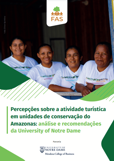 Capa de publicação feita pela Fundação Amazônia Sustentável (FAS).