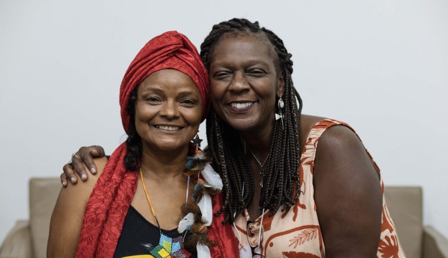 Mulheres participando do Seminário Mulheres da Floresta realizado pela Fundação Amazônia Sustentável (FAS).